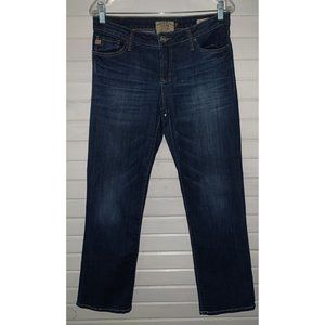 Dear John Sz 28 Playback Comfort Straight Dark Wash Whiskered Stretch Jeans EUC